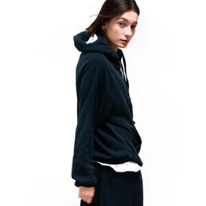 Freecity Dark Blue Deep Space Cotton Unisex Pullover Superyumm Big Hoodie 0 XS